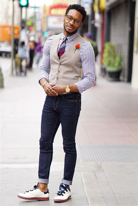 waistcoat outfits with jeans.